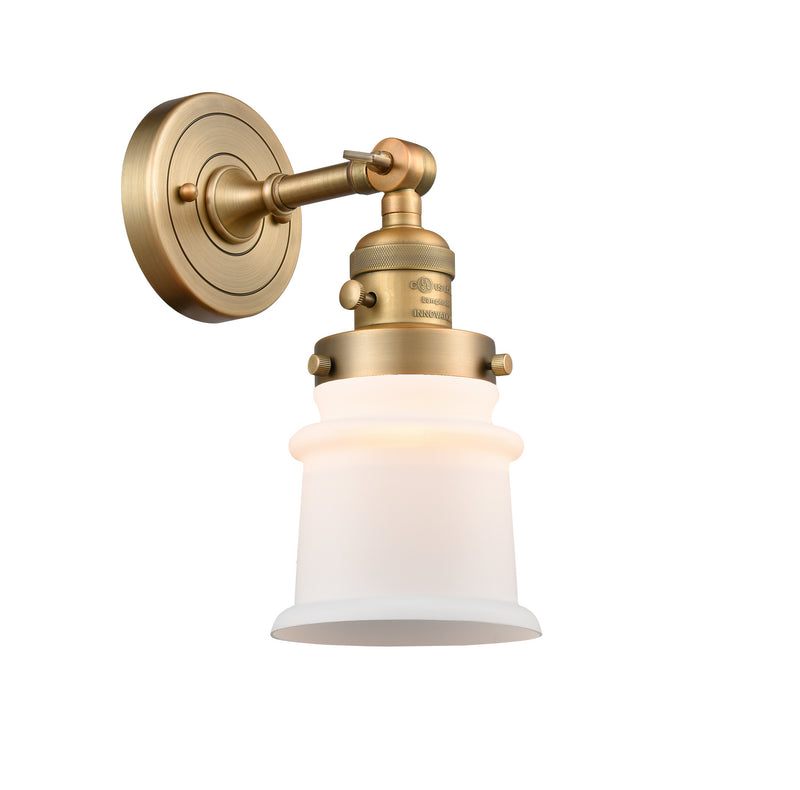 Innovations 203SW-BB-G181S One Light Wall Sconce, Brushed Brass