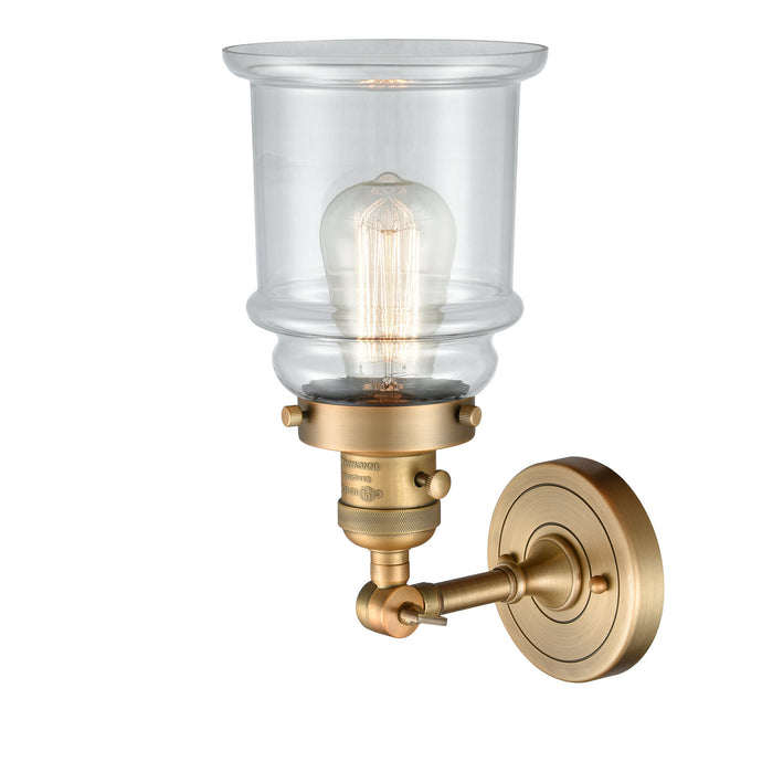 Innovations 203SW-BB-G182 One Light Wall Sconce, Brushed Brass