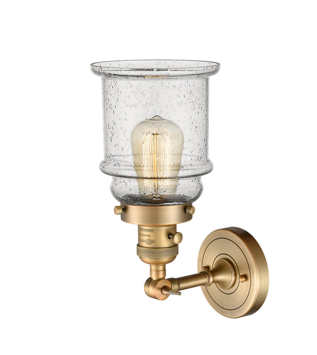 Innovations 203SW-BB-G184 One Light Wall Sconce, Brushed Brass