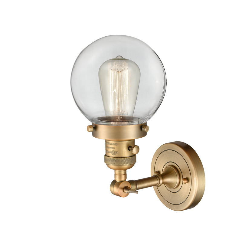 Innovations 203SW-BB-G202-6 One Light Wall Sconce, Brushed Brass