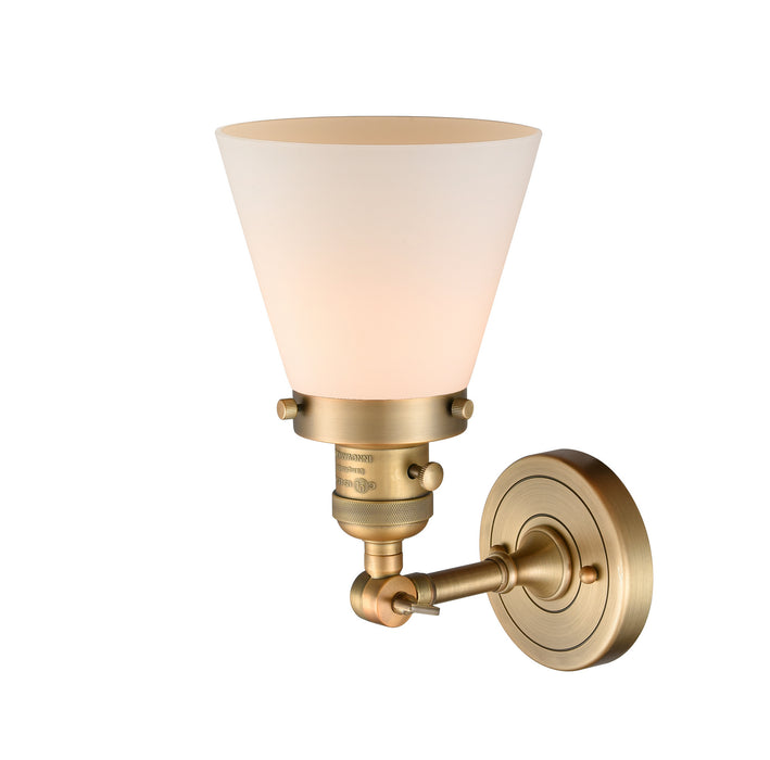 Innovations 203SW-BB-G61 One Light Wall Sconce, Brushed Brass