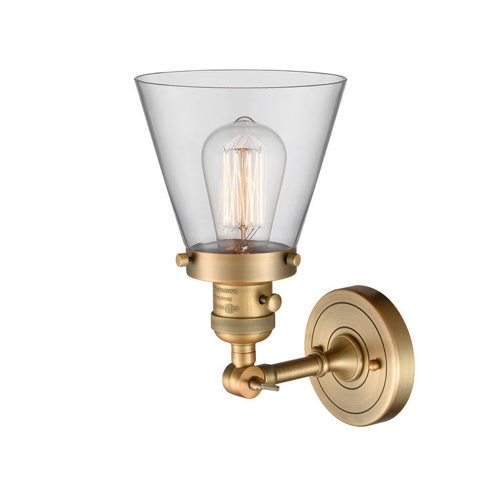 Innovations 203SW-BB-G62 One Light Wall Sconce, Brushed Brass