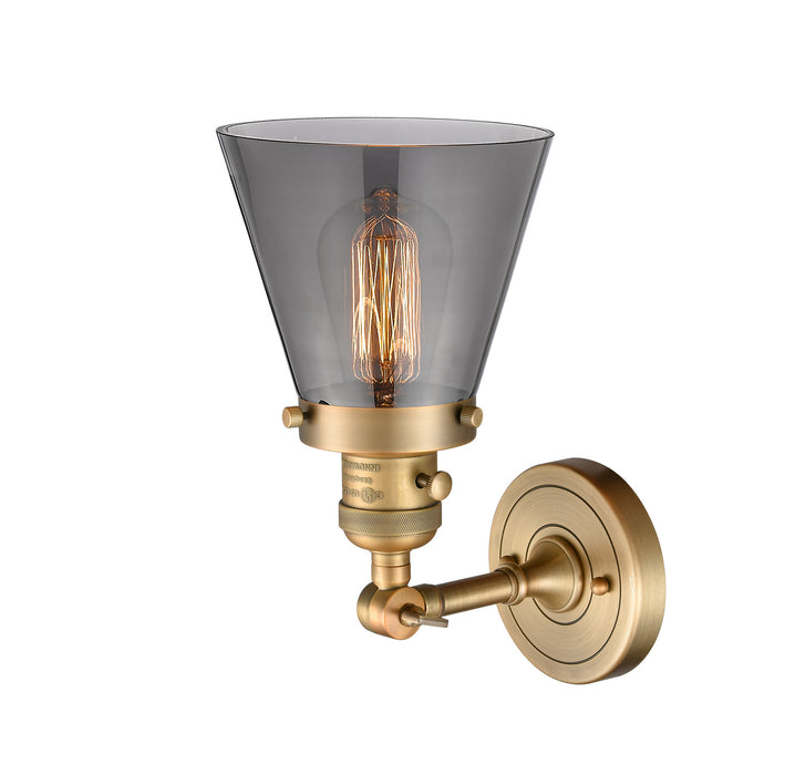 Innovations 203SW-BB-G63 One Light Wall Sconce, Brushed Brass