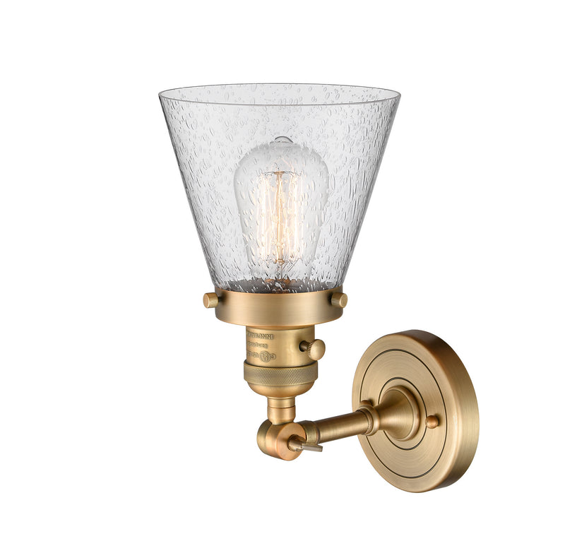 Innovations 203SW-BB-G64 One Light Wall Sconce, Brushed Brass