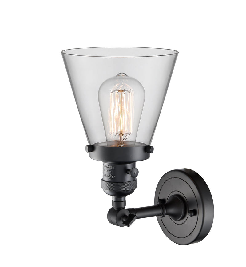 Innovations 203SW-BK-G62 One Light Wall Sconce, Matte Black