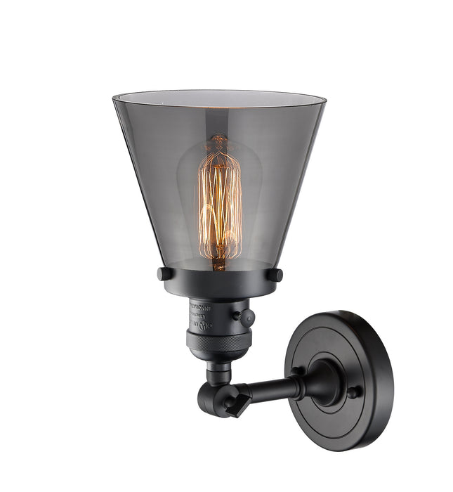 Innovations 203SW-BK-G63 One Light Wall Sconce, Matte Black