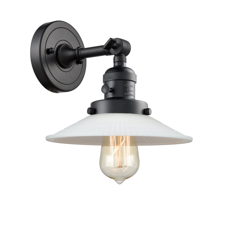 Innovations 203SW-BK-G1 One Light Wall Sconce, Matte Black