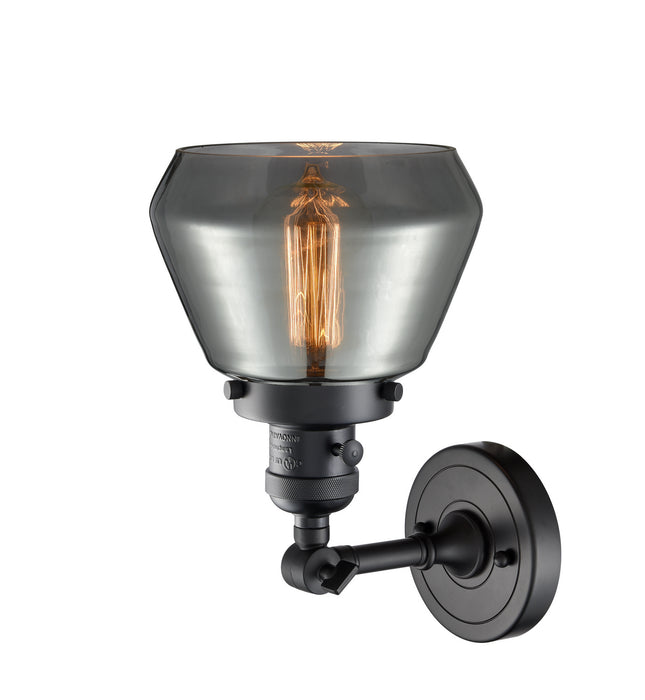 Innovations 203SW-BK-G173 One Light Wall Sconce, Matte Black