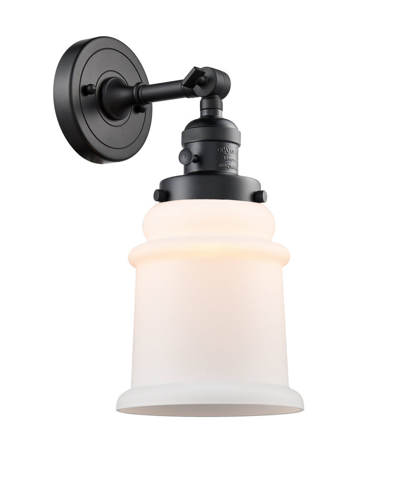 Innovations 203SW-BK-G181 One Light Wall Sconce, Matte Black