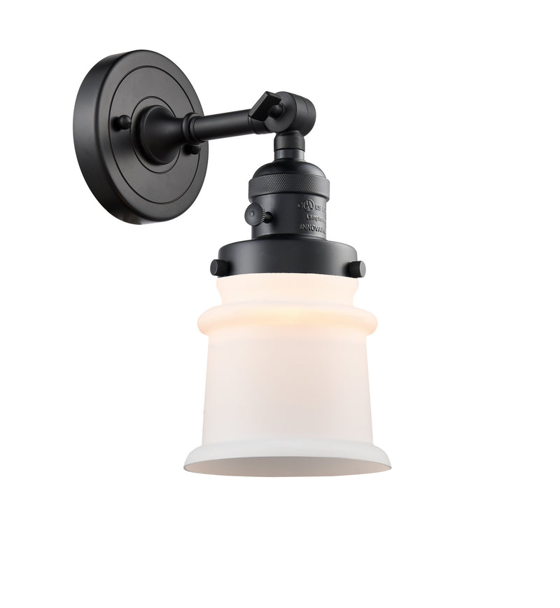 Innovations 203SW-BK-G181S One Light Wall Sconce, Matte Black