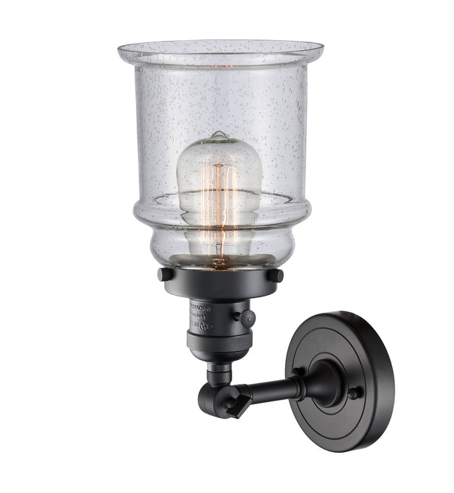 Innovations 203SW-BK-G184 One Light Wall Sconce, Matte Black