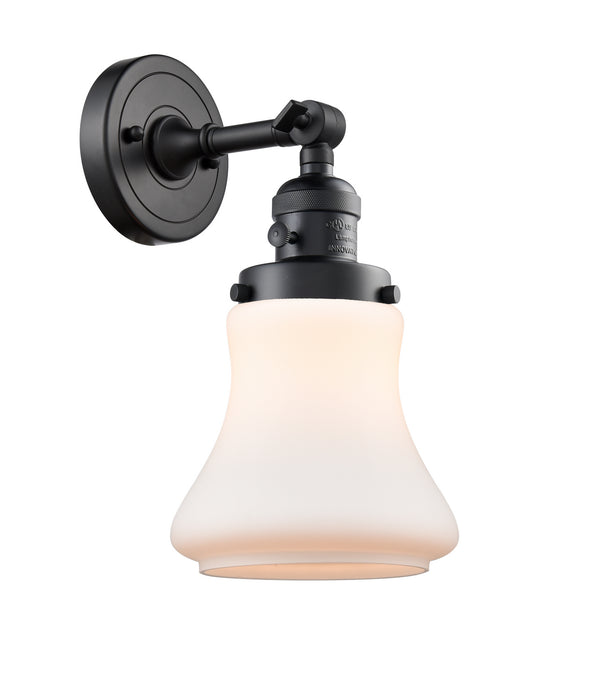 Innovations 203SW-BK-G191 One Light Wall Sconce, Matte Black