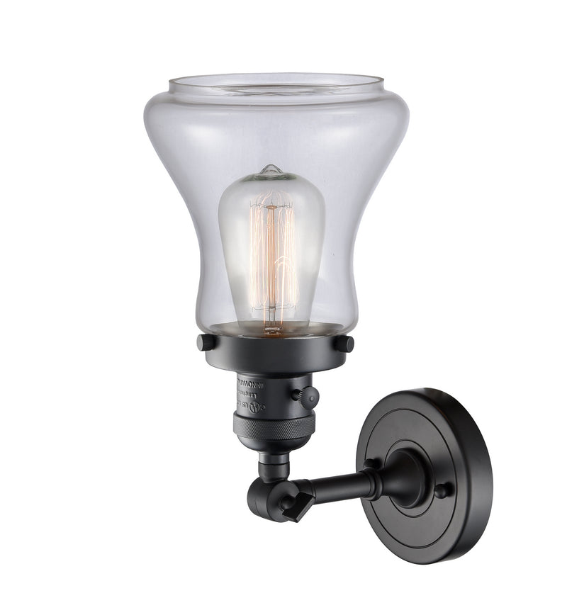 Innovations 203SW-BK-G192 One Light Wall Sconce, Matte Black