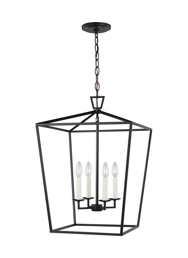 Visual Comfort Studio 5392604-112 Four Light Lantern, Midnight Black