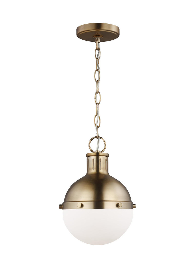 Visual Comfort Studio 6177101-848 One Light Mini Pendant, Satin Brass