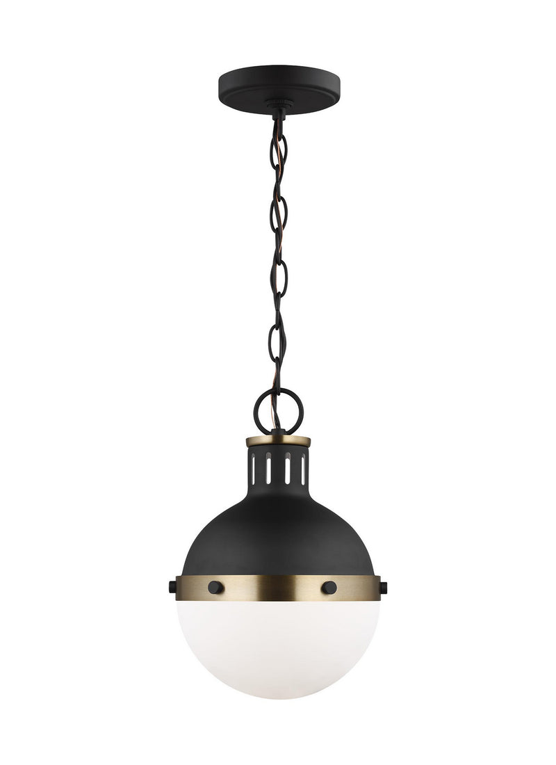 Visual Comfort Studio 6177101EN3-112 One Light Mini Pendant, Midnight Black