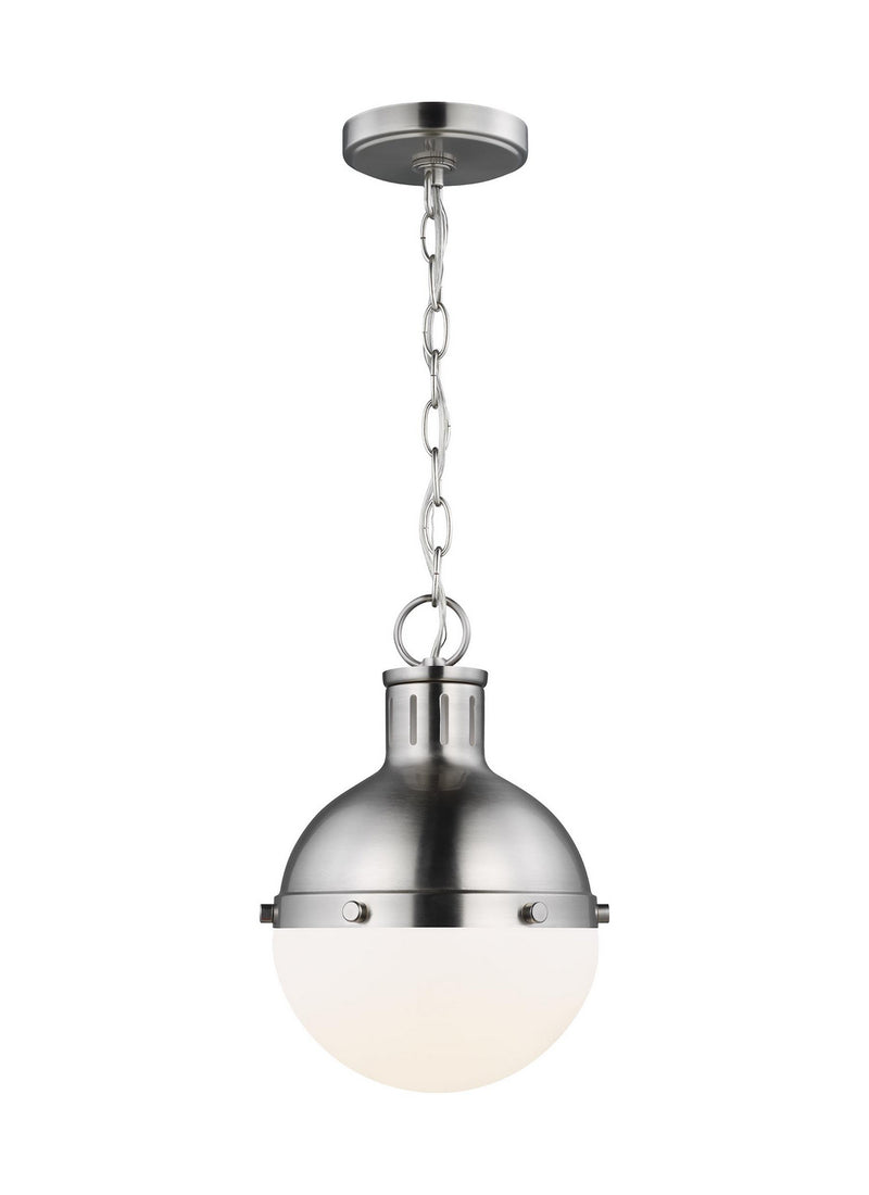 Visual Comfort Studio 6177101EN3-962 One Light Mini Pendant, Brushed Nickel