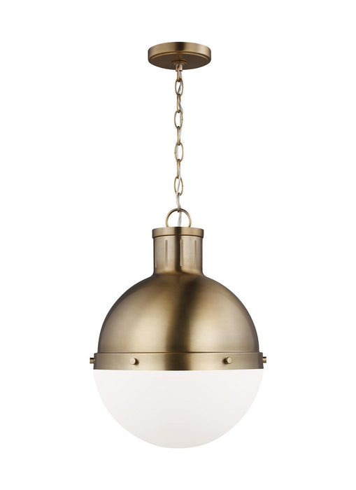 Visual Comfort Studio 6577101-848 One Light Pendant, Satin Brass