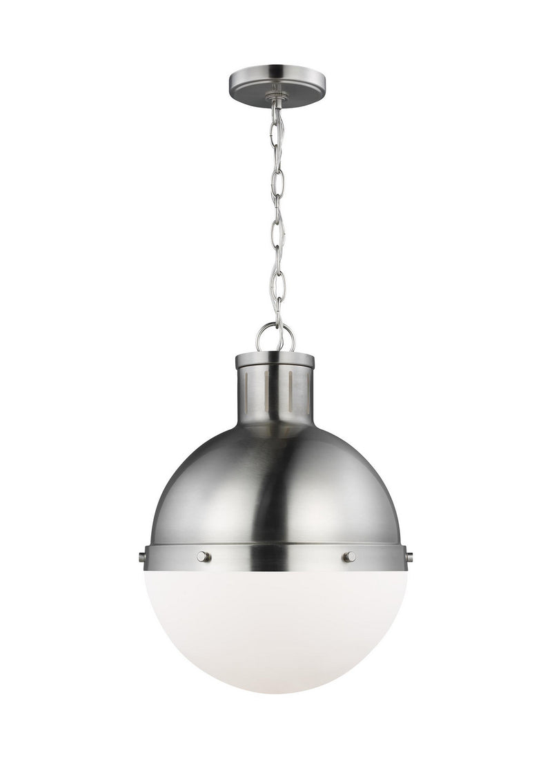 Visual Comfort Studio 6577101EN3-962 One Light Pendant, Brushed Nickel
