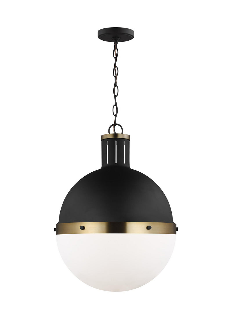Visual Comfort Studio 6677101-112 One Light Pendant, Midnight Black