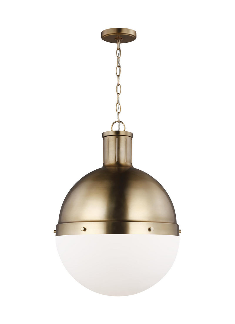 Visual Comfort Studio 6677101-848 One Light Pendant, Satin Brass