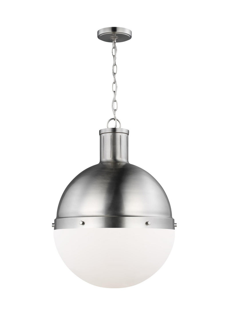 Visual Comfort Studio 6677101-962 One Light Pendant, Brushed Nickel