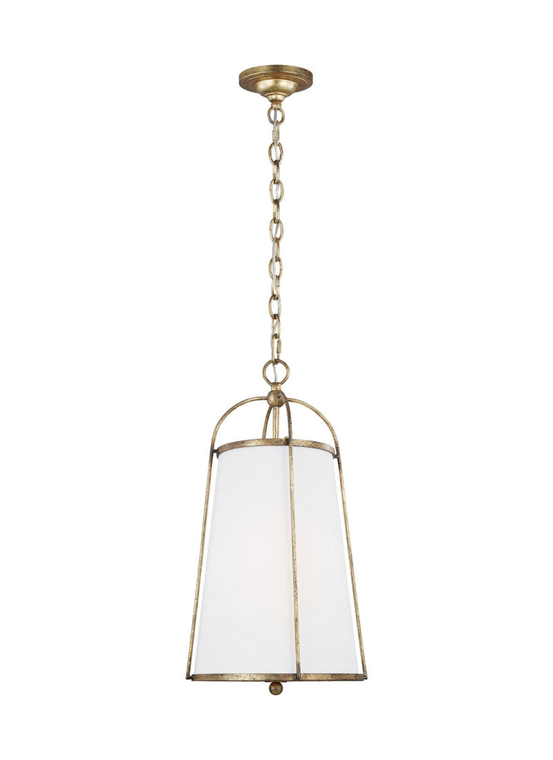Visual Comfort Studio CP1101ADB One Light Pendant, Antique Gild