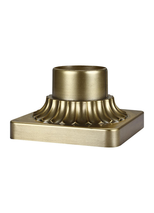 Generation Lighting PIERMOUNT-PDB Pier Mount Base, Painted Distressed Brass