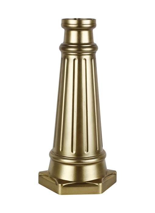 Generation Lighting POSTBASE-PDB Post Base, Painted Distressed Brass