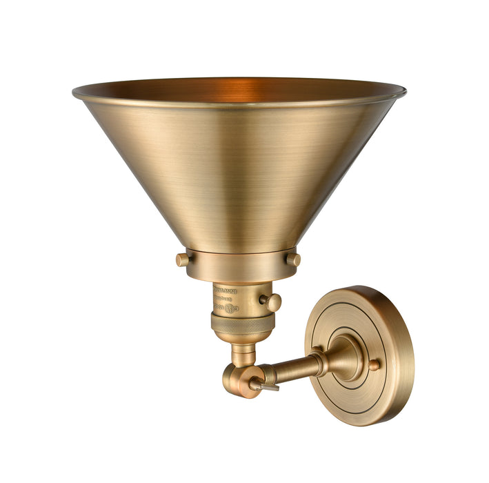 Innovations 203SW-BB-M10-BB One Light Wall Sconce, Brushed Brass
