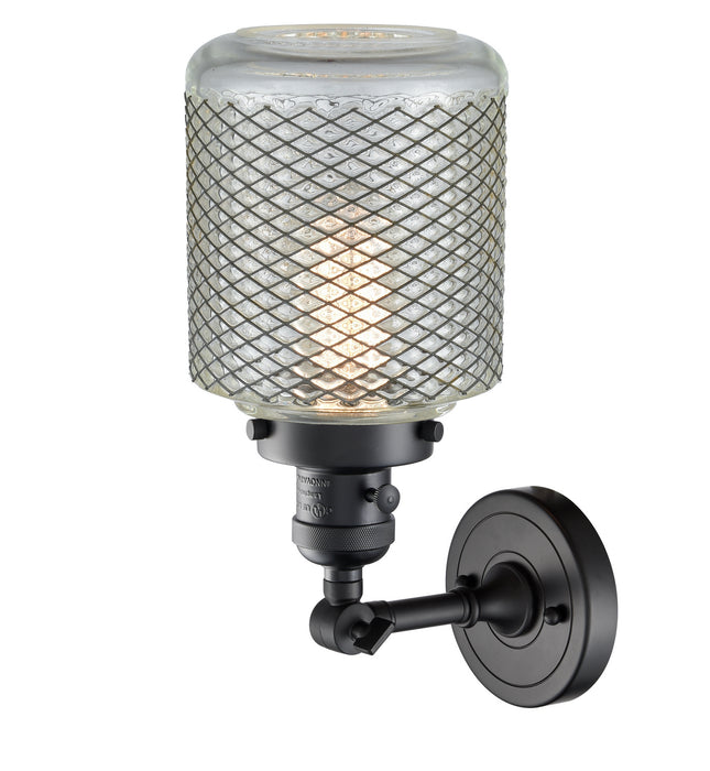 Innovations 203SW-BK-G262 One Light Wall Sconce, Matte Black