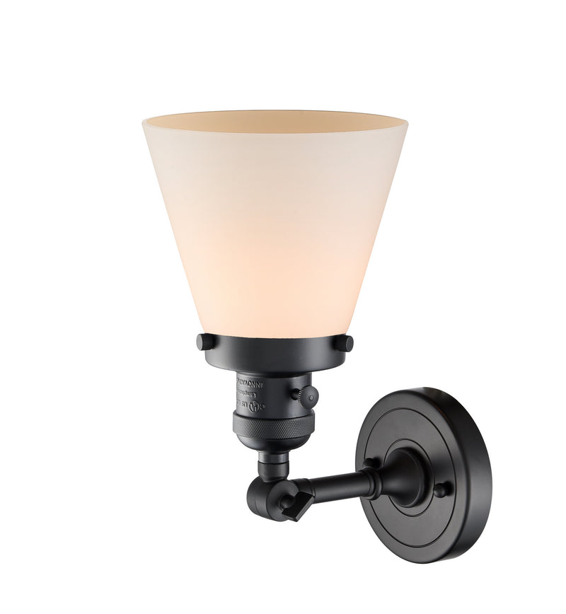 Innovations 203SW-BK-G61 One Light Wall Sconce, Matte Black