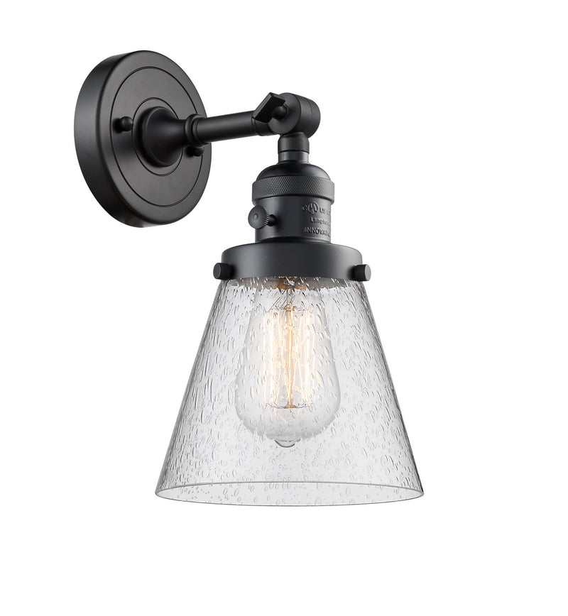 Innovations 203SW-BK-G64 One Light Wall Sconce, Matte Black