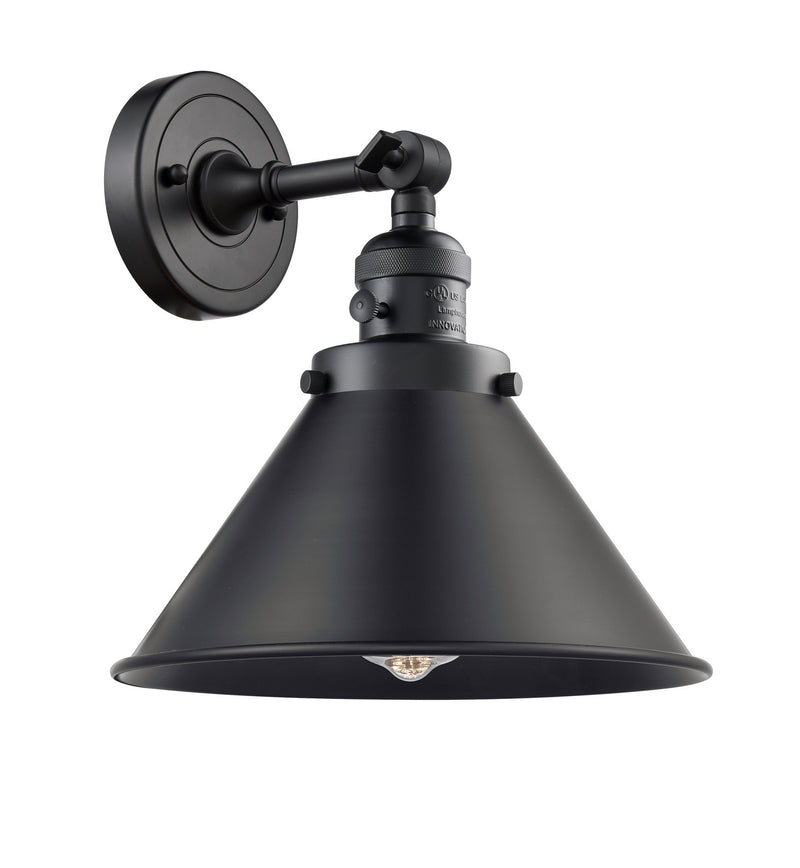 Innovations 203SW-BK-M10-BK One Light Wall Sconce, Matte Black