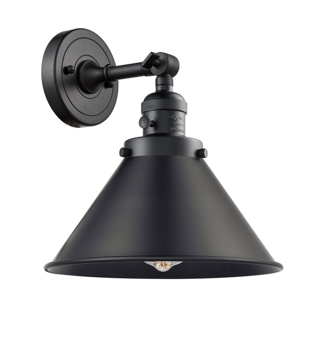 Innovations 203SW-BK-M10-BK One Light Wall Sconce, Matte Black