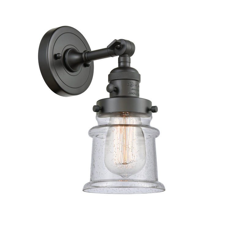 Innovations 203SW-OB-G184S One Light Wall Sconce, Oil Rubbed Bronze