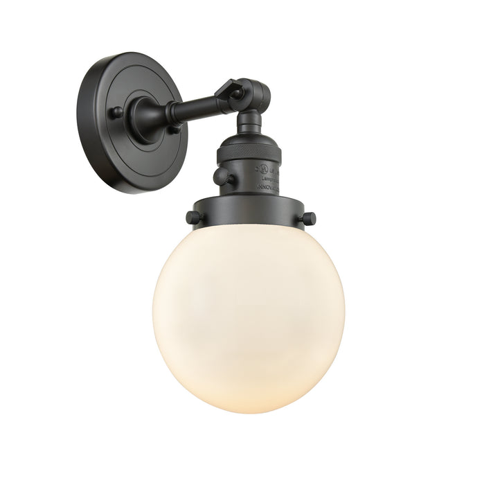 Innovations 203SW-OB-G201-6 One Light Wall Sconce, Oil Rubbed Bronze
