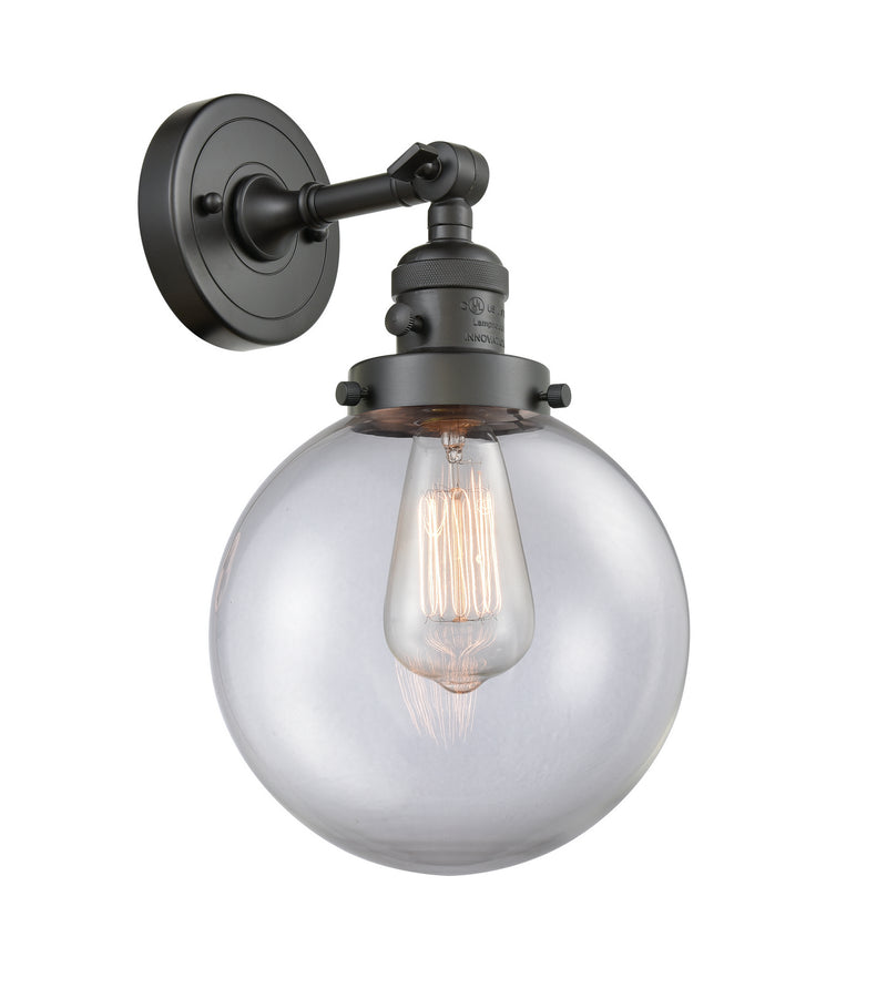 Innovations 203SW-OB-G202-8 One Light Wall Sconce, Oil Rubbed Bronze