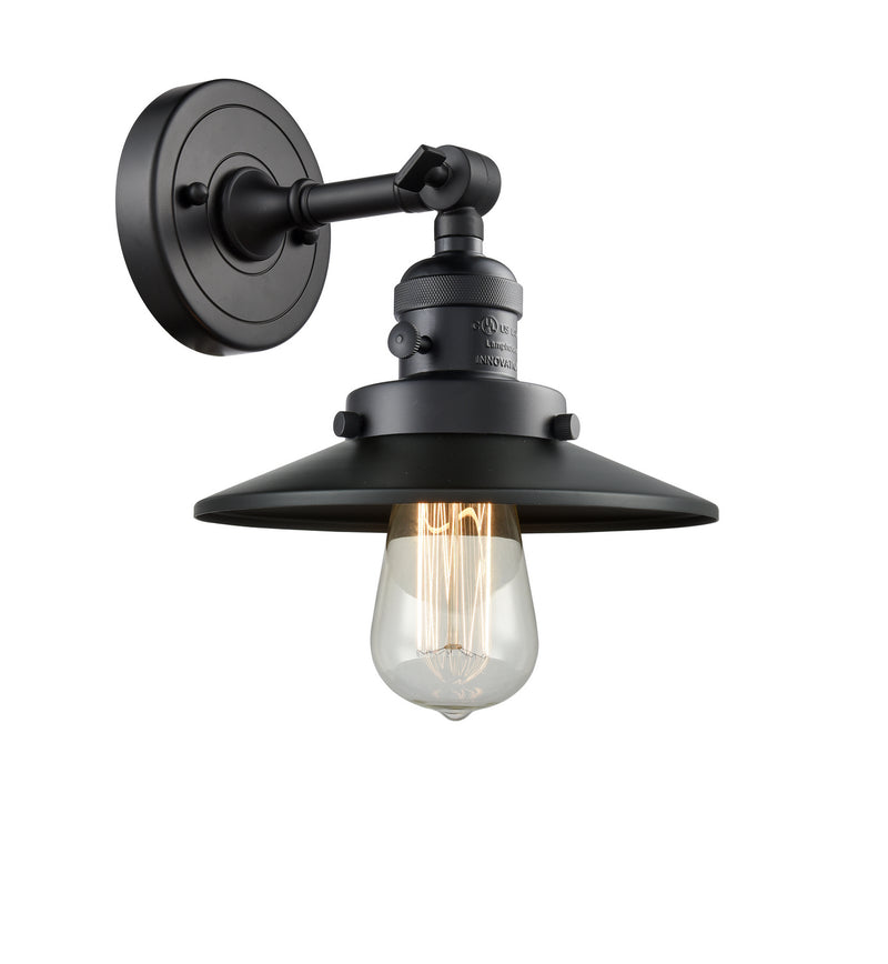 Innovations 203SW-BK-M6 One Light Wall Sconce, Matte Black