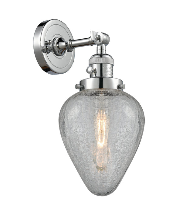 Innovations 203SW-PC-G165 One Light Wall Sconce, Polished Chrome