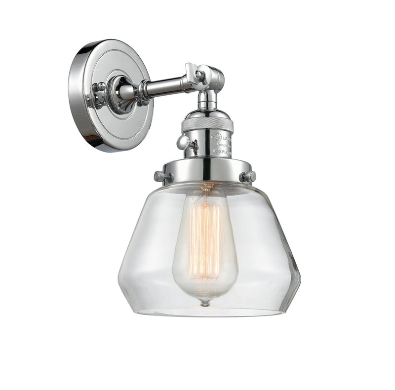 Innovations 203SW-PC-G172 One Light Wall Sconce, Polished Chrome