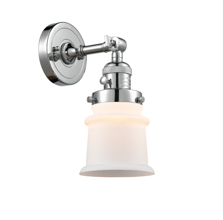 Innovations 203SW-PC-G181S One Light Wall Sconce, Polished Chrome