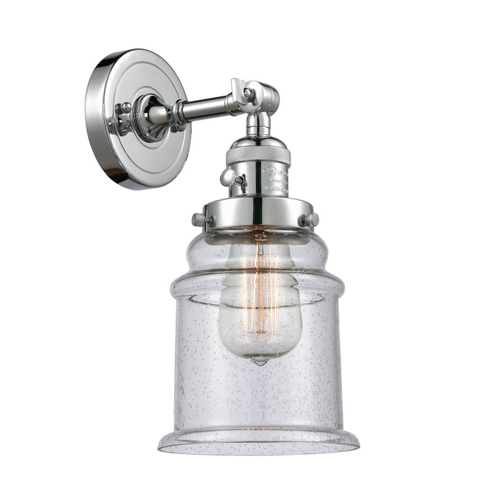 Innovations 203SW-PC-G184 One Light Wall Sconce, Polished Chrome
