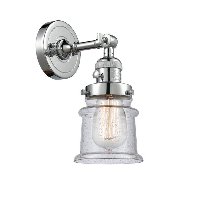 Innovations 203SW-PC-G184S One Light Wall Sconce, Polished Chrome