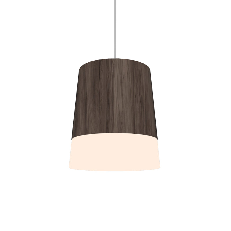 Accord Lighting 1100.18 One Light Pendant, American Walnut