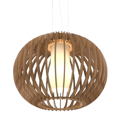 Accord Lighting 1134.18 One Light Pendant, American Walnut