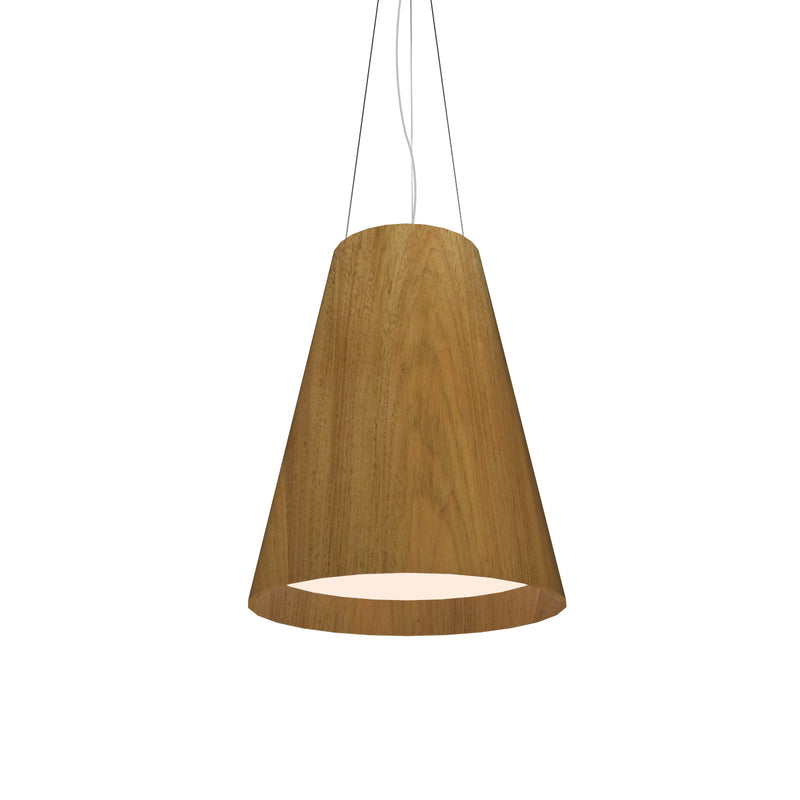 Accord Lighting 1146.09 Three Light Pendant, Louro Freijo