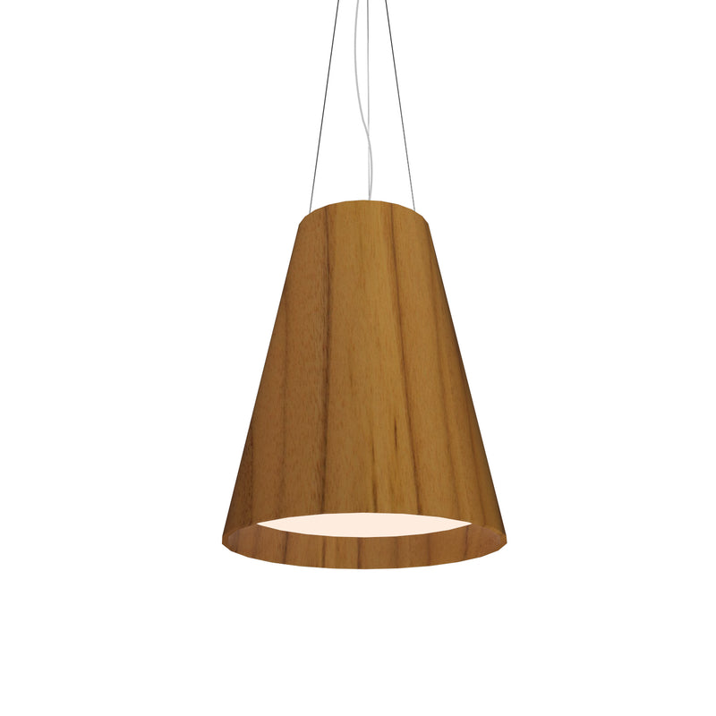 Accord Lighting 1146.12 Three Light Pendant, Teak