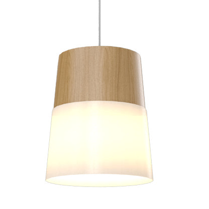 Accord Lighting 1151.09 One Light Pendant, Louro Freijo
