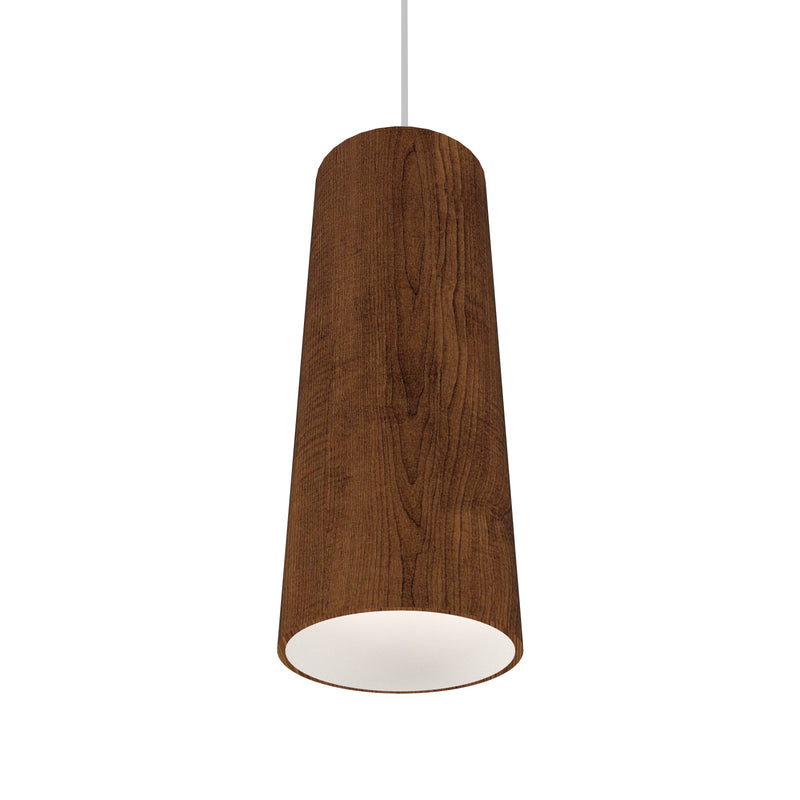 Accord Lighting 116.06 One Light Pendant, Imbuia